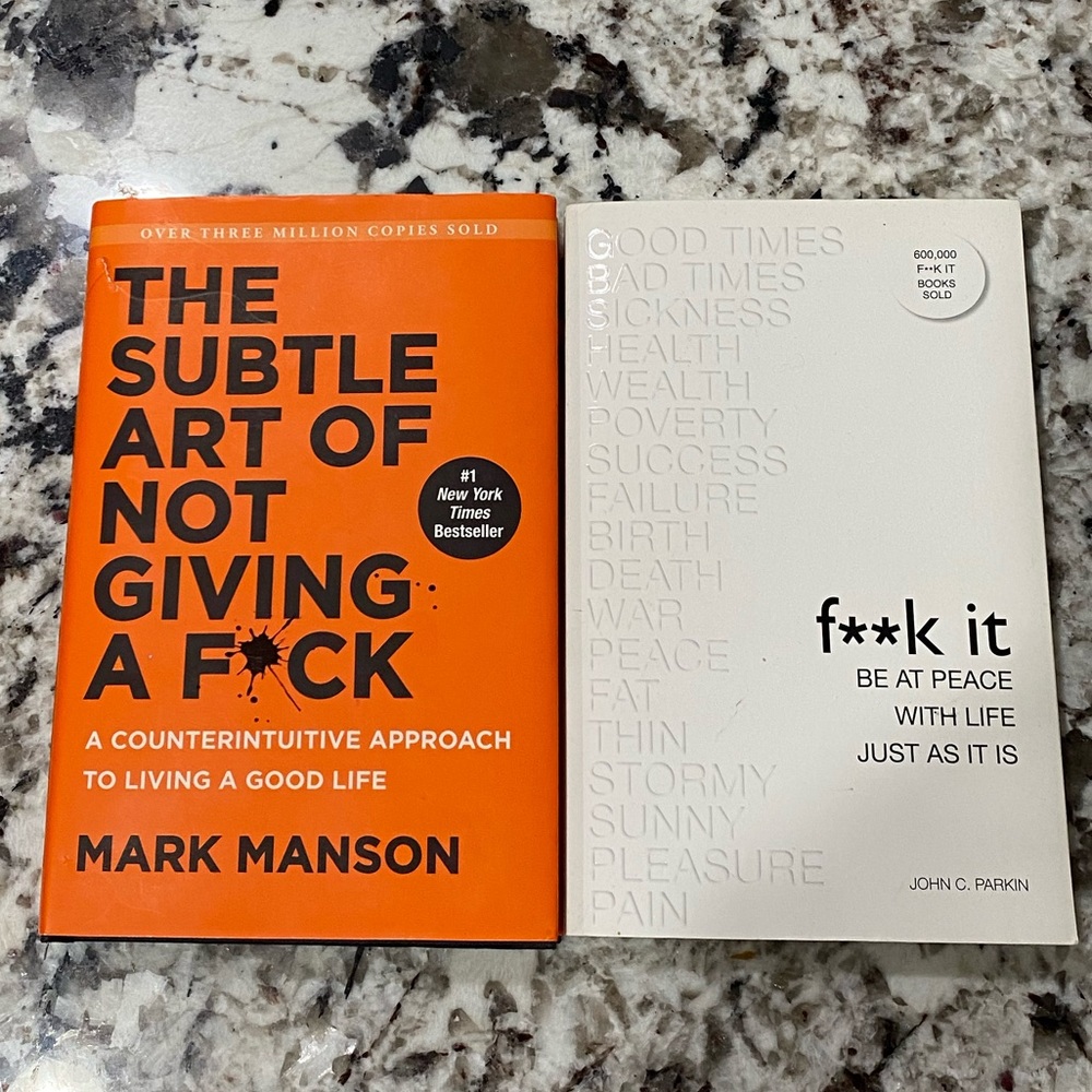 2 books - Not Giving a F*ck & F**k It